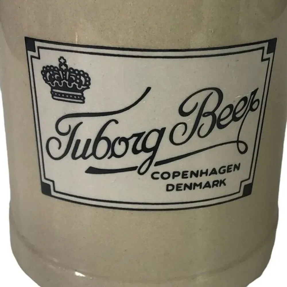 Tuborg Beer Stein 0.5L‎ Gerz West Germany Ceramic Vintage Novelty Mug